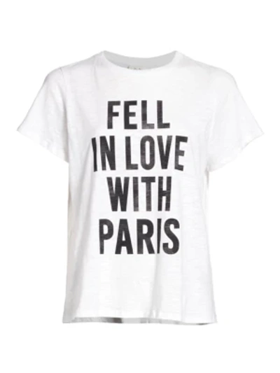 Shop Cinq À Sept Women's In Love With Paris T-shirt In White Black