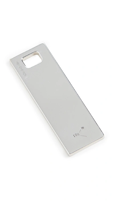 Shop Le Gramme 13 Grammes Key Ring In Silver Polish