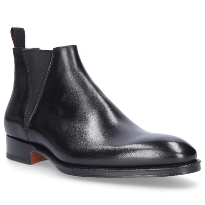 Shop Santoni Ankle Boots 11605 Calfskin In Black