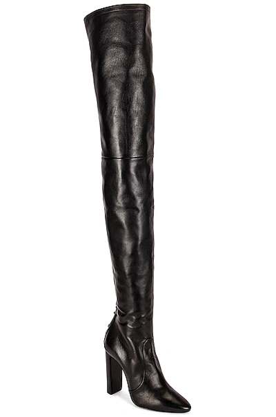 Shop Saint Laurent Moon Boots In Nero