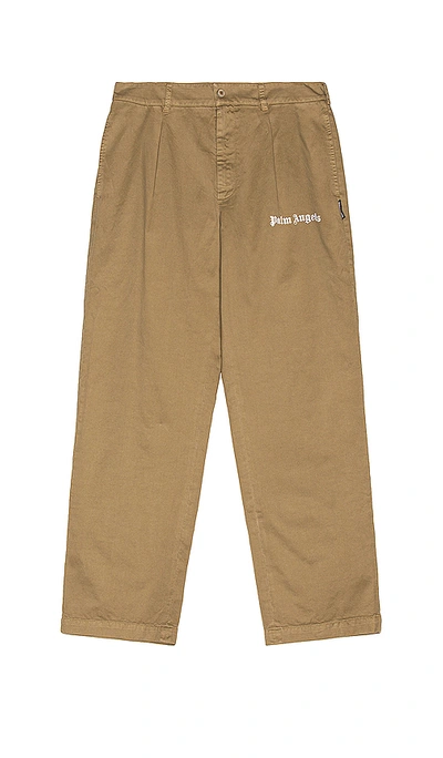 Shop Palm Angels Classic Pants In Neutral