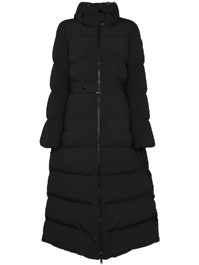 Shop Moncler Coelo Hooded Puffer Coat In Black
