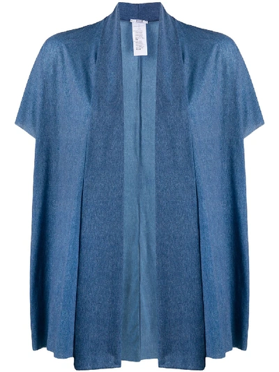 Shop Wolford Taylor Draped Cardigan In Blue