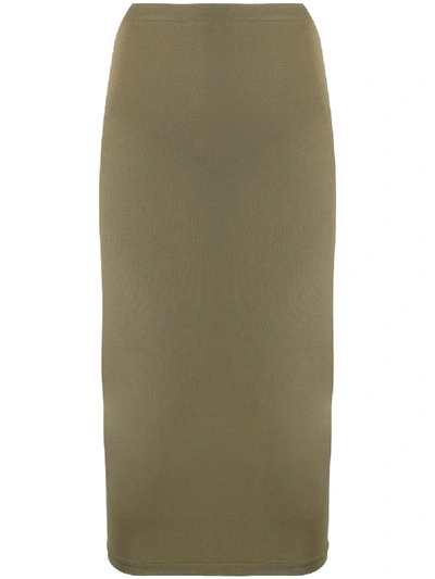Shop Wolford Fatal Pencil Skirt In Green