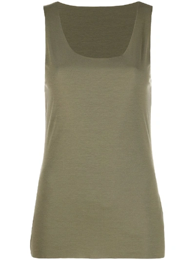 Shop Wolford Fitted Vest In Green