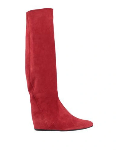 Shop Lanvin Boots In Red