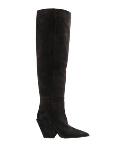 Shop Elena Iachi Boots In Dark Brown