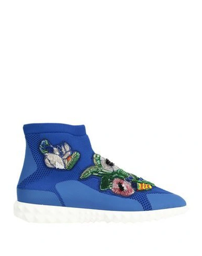 Shop Valentino Sneakers In Bright Blue