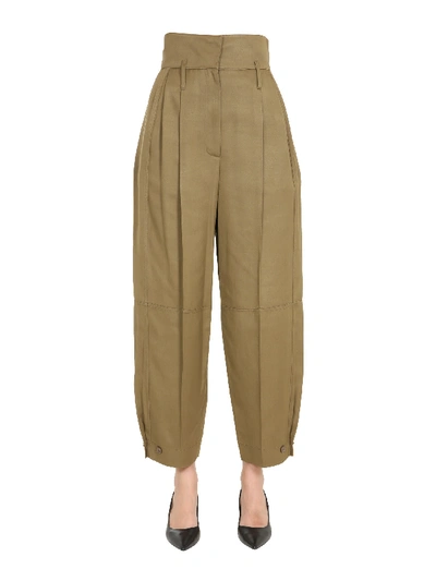 Shop Givenchy High Waist Trousers In Marrone