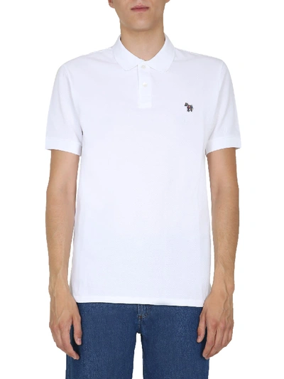 Shop Ps By Paul Smith Regular Fit Polo In Bianco
