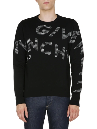 Shop Givenchy Crew Neck Sweater In Nero