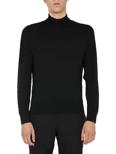 Shop Tom Ford High Neck Sweater In Nero