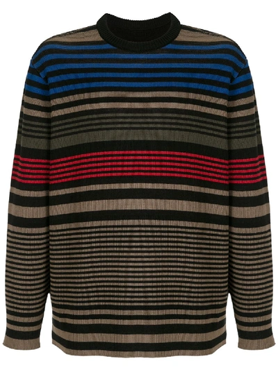 Shop Osklen Knitted Double Mixed Jumper In Multicolour