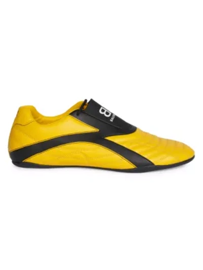 Shop Balenciaga Men's Zen Sneakers In Yellow Black