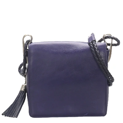 Pre-owned Celine Blue Leather Crossbody Bag
