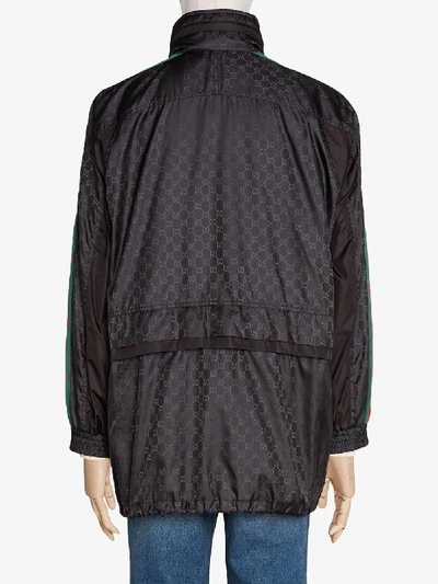 Shop Gucci Nylon Windbreaker In Black