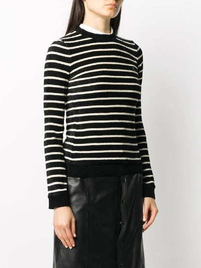 Shop Saint Laurent Jersey Sweater In Black