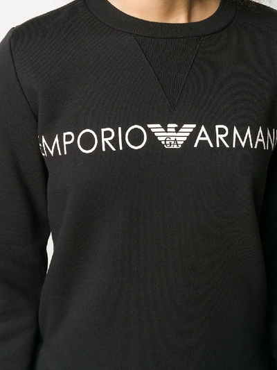 Shop Emporio Armani Sweatshirt With Logo In Black