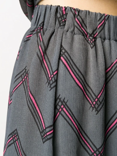 Shop Emporio Armani Long Skirt In Grey