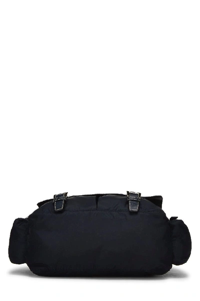 Pre-owned Prada Navy Tessuto Messenger Bag In Blue