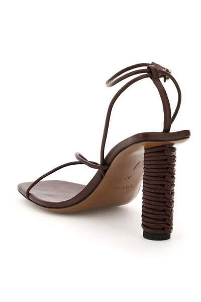 Shop Neous Andromeda Leather Sandals In Brown