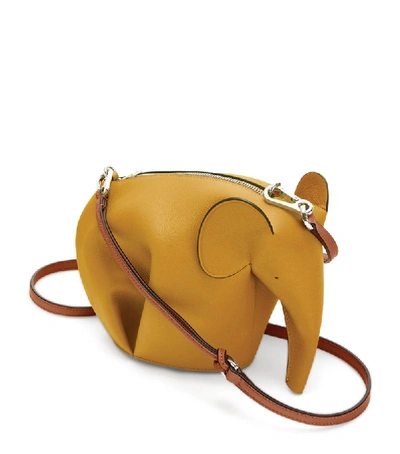 Shop Loewe Mini Leather Elephant Bag