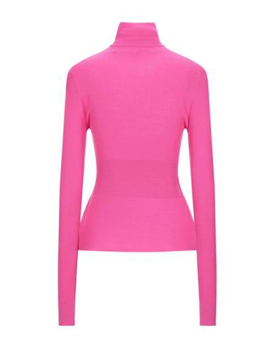 Shop Dolce & Gabbana Woman Turtleneck Fuchsia Size 10 Cashmere In Pink