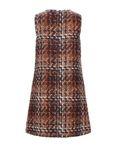 Shop Dolce & Gabbana Short Dress In Brown