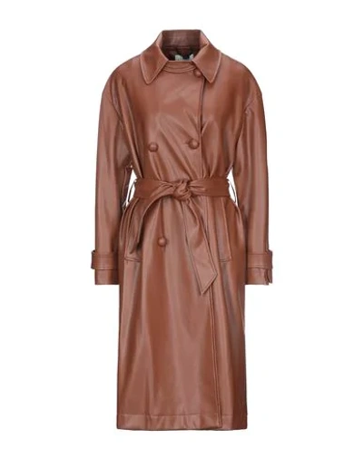 Shop Be Blumarine Coats In Brown