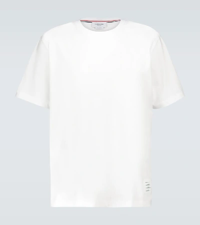 Shop Thom Browne Relaxed-fit Short-sleeved T-shirt In White