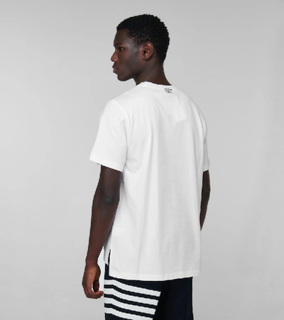 Shop Thom Browne Relaxed-fit Short-sleeved T-shirt In Blue