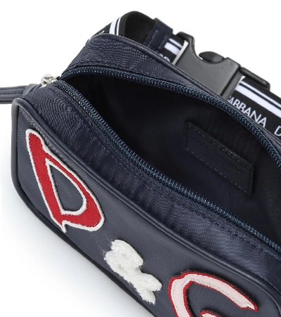 Shop Dolce & Gabbana Logo Belt Bag In Blue