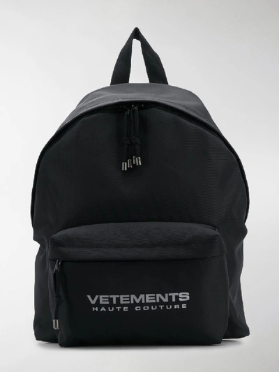 Shop Vetements Reflector Backpack In Black