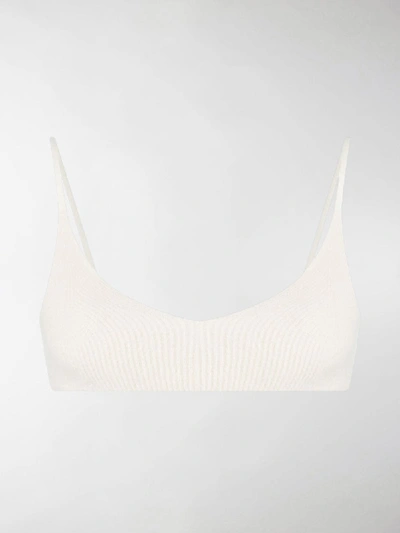 Shop Jacquemus Valensole Bandeau-style Top In White
