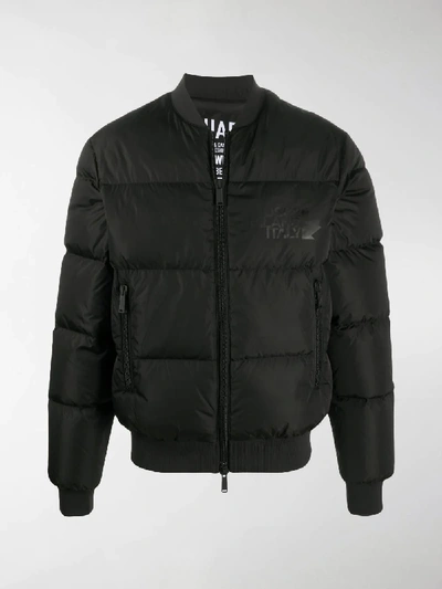 Shop Dsquared2 Down Bomber Jacket In Black