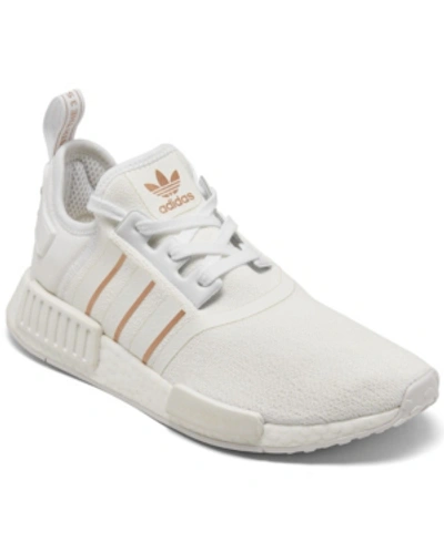 Shop Adidas Originals Women's Nmd R1 Casual Sneakers From Finish Line In Ftwwht/rog