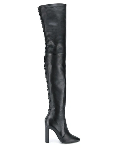 Shop Saint Laurent Black Moon 105 Boots