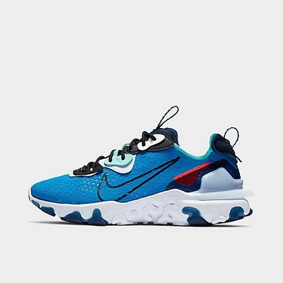Shop Nike Men's React Vision Running Shoes In Photo Blue/black/midnight Navy