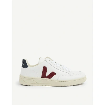 Shop Veja V-12 Leather Low-top Trainers