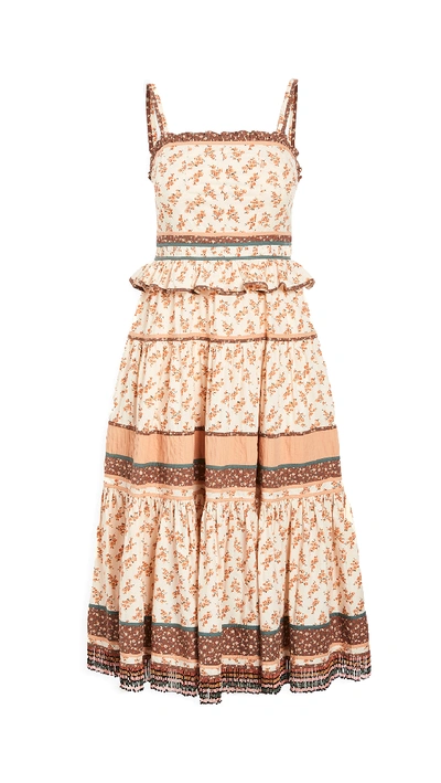 Shop Ulla Johnson Cecilie Dress In Cream Multi