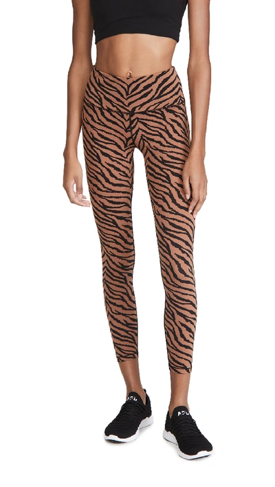 Shop Varley Century Leggings In Clay Zebra