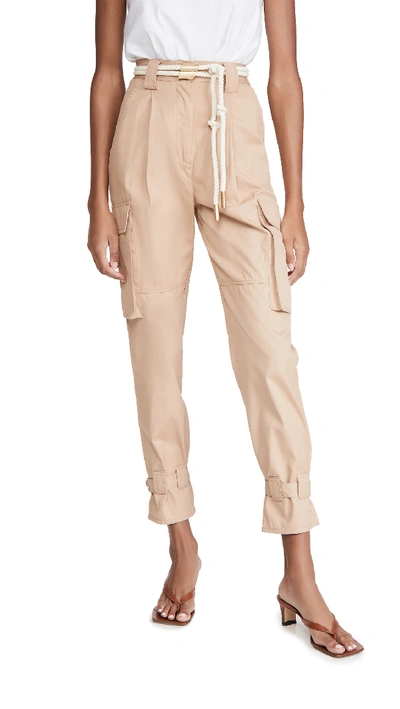 Shop Aje Liberation Utility Trousers In Camel