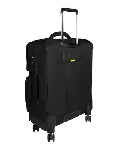 Shop Mandarina Duck Wheeled Luggage In Black