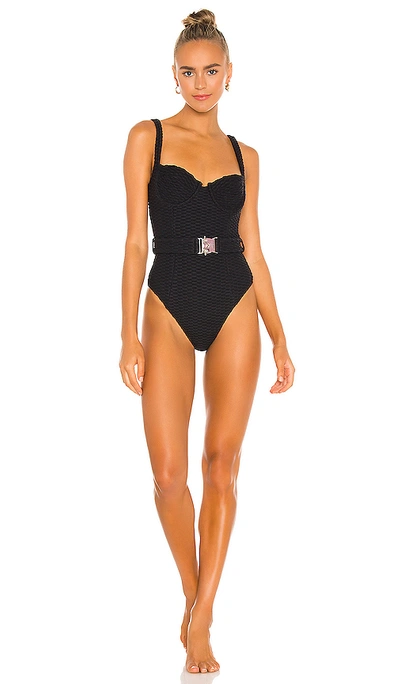 Devon Windsor Freya Full One Piece In Black Woven