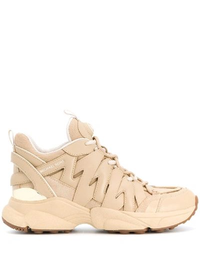 Shop Michael Michael Kors Hero Sneakers In Brown