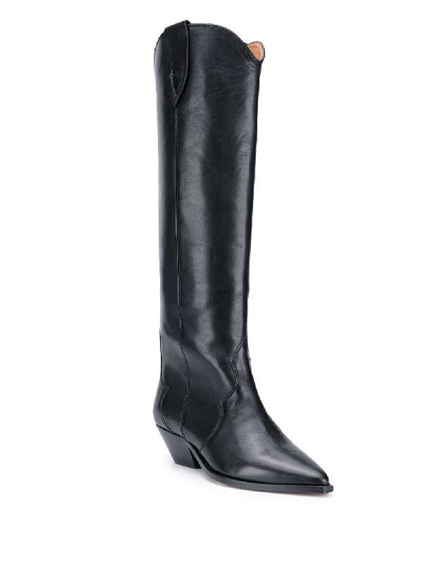 isabel marant denvee boots leather