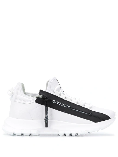 Shop Givenchy Spectre Leather Sneakers