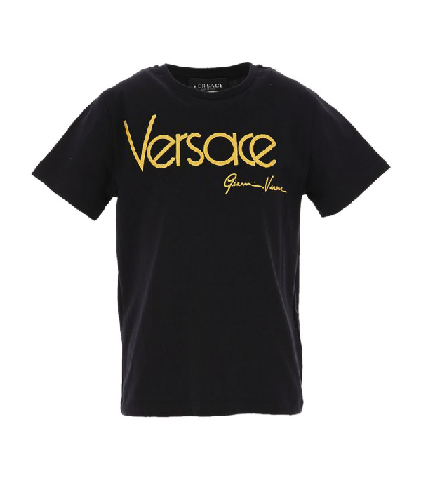 Young Versace Gv Signature Logo T-shirt (4-14 Years) | ModeSens
