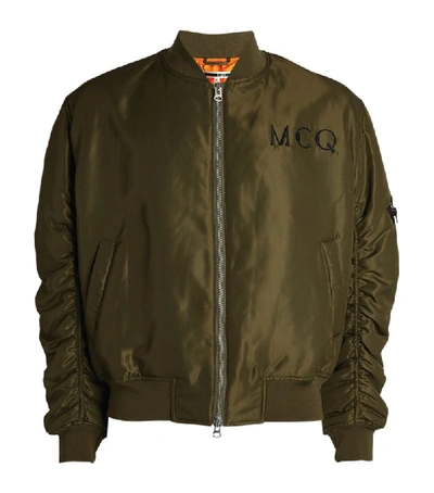 Shop Mcq By Alexander Mcqueen Mcq Swallow Logo Bomber Jacket