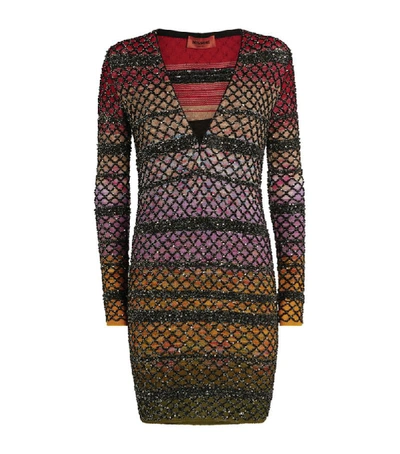 Shop Missoni Colour-block Mini Dress